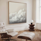 Whispers in the Sky Canvas Print – neutral-toned cloud canvas wall art print by Aspire Prints
