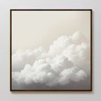 Whispers in the Sky Canvas Print – neutral-toned cloud canvas wall art print by Aspire Prints