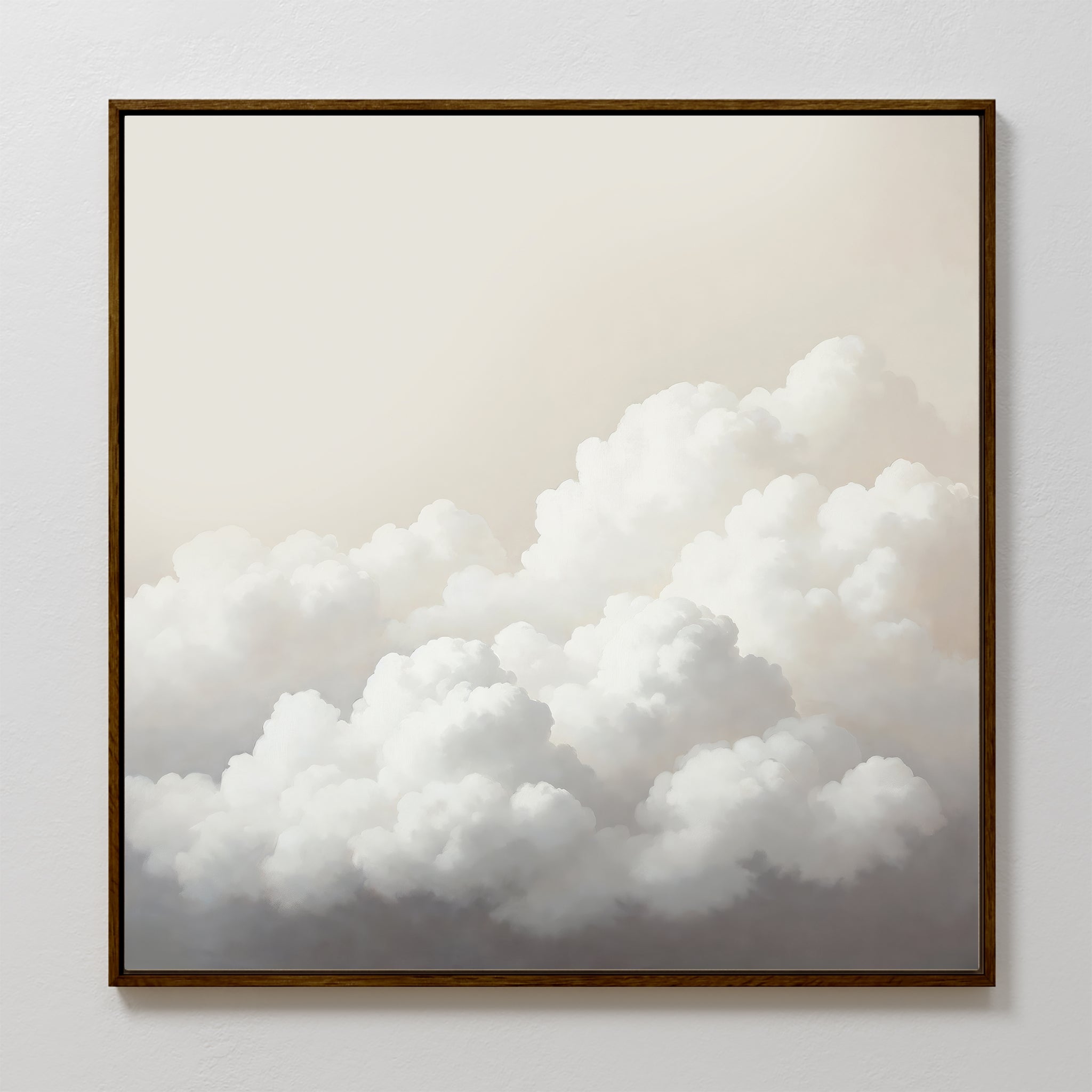 Whispers in the Sky Canvas Print – neutral-toned cloud canvas wall art print by Aspire Prints