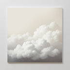 Whispers in the Sky Canvas Print – neutral-toned cloud canvas wall art print by Aspire Prints