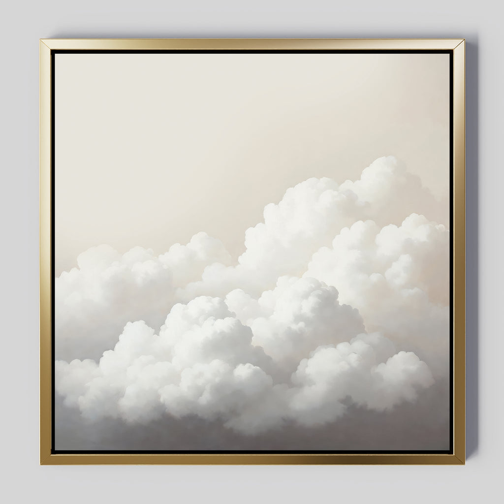 Whispers in the Sky Canvas Print – neutral-toned cloud canvas wall art print by Aspire Prints