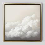 Whispers in the Sky Canvas Print – neutral-toned cloud canvas wall art print by Aspire Prints