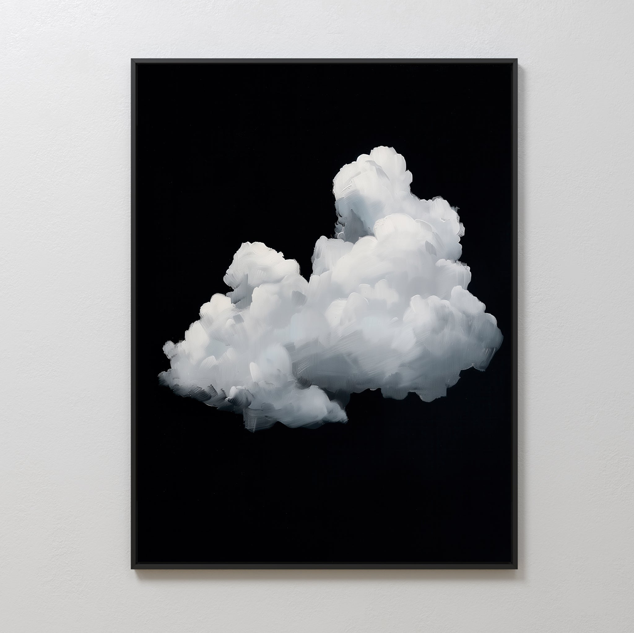 Whisper in the Void – black cloud canvas wall art print by Aspire Prints