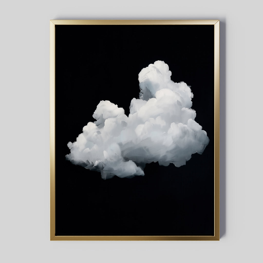 Whisper in the Void – black cloud canvas wall art print by Aspire Prints