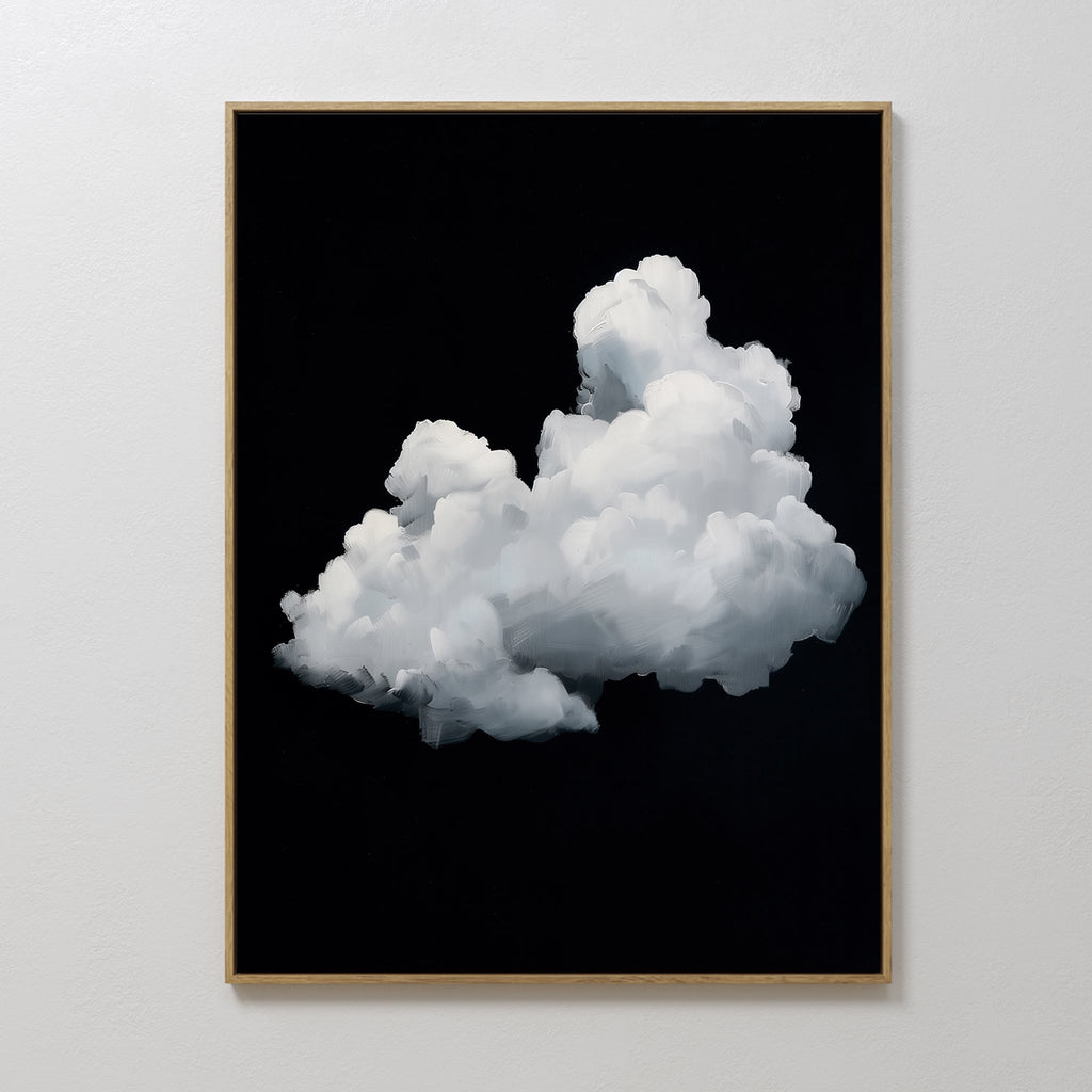 Whisper in the Void – black cloud canvas wall art print by Aspire Prints