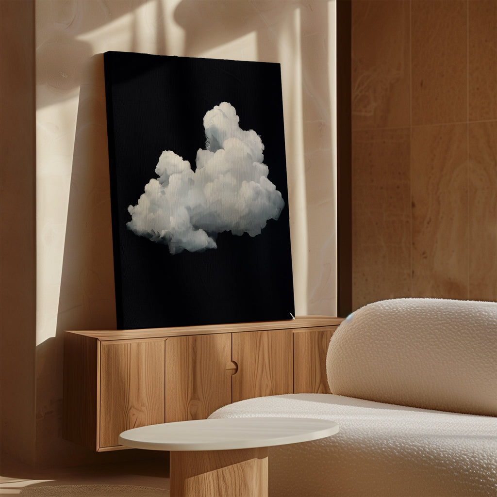 Whisper in the Void – black cloud canvas wall art print by Aspire Prints