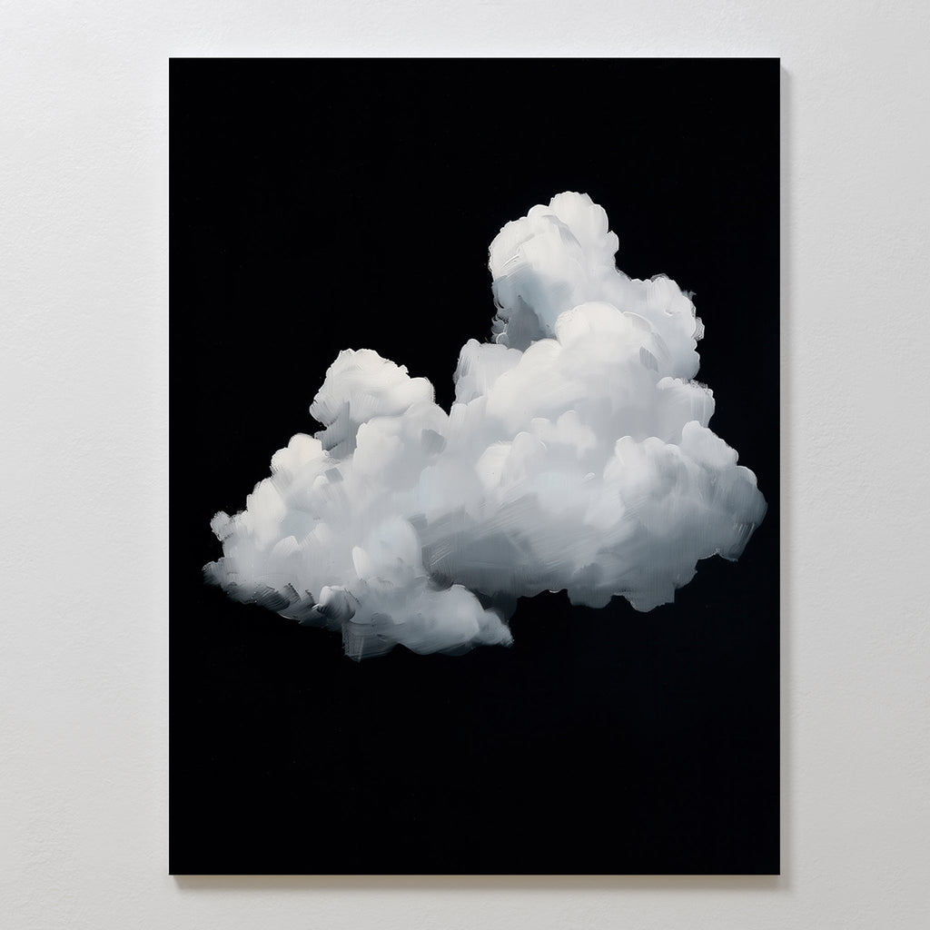 Whisper in the Void – black cloud canvas wall art print by Aspire Prints