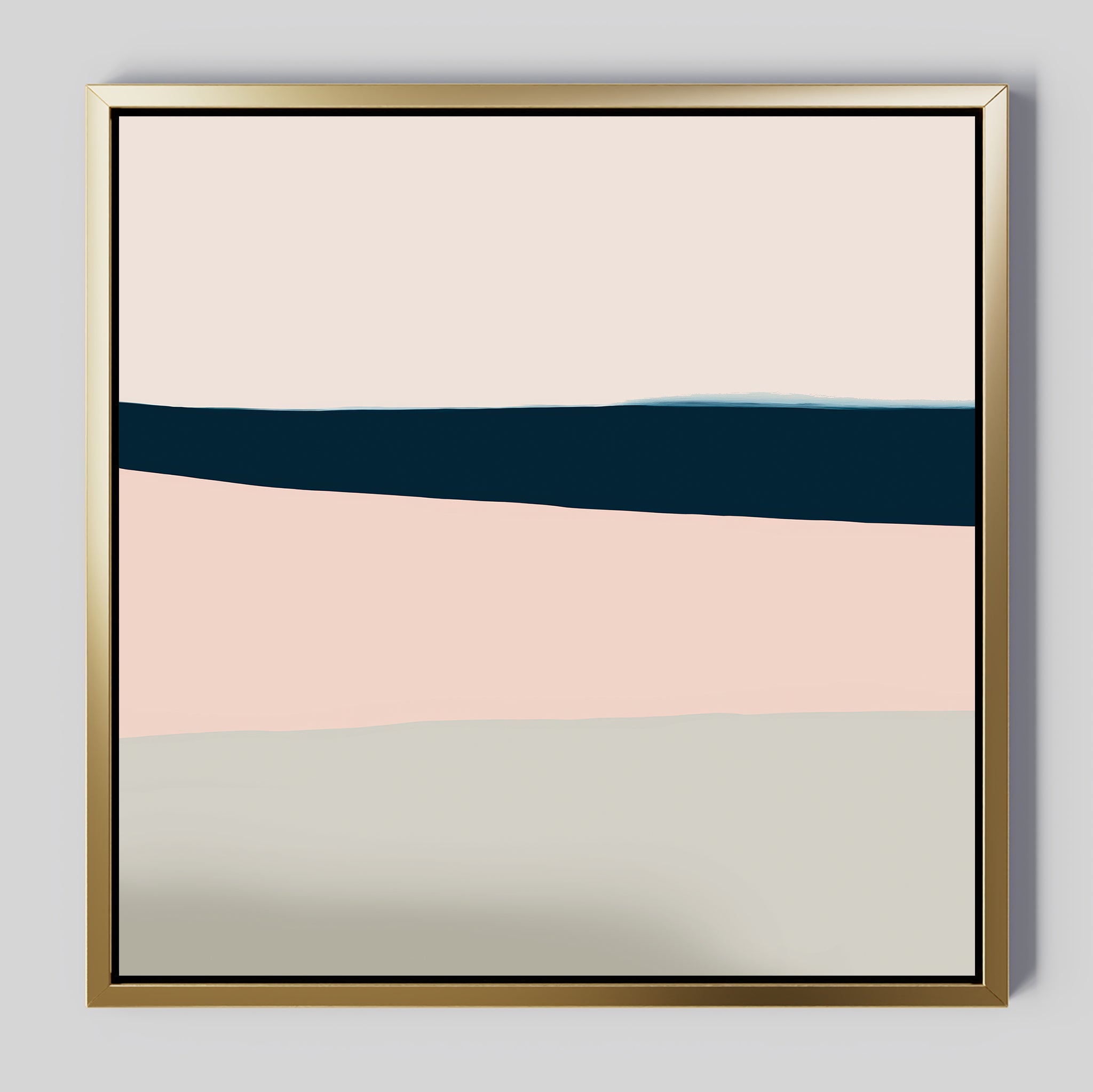 Whispers of the Tide – blue abstract canvas wall art print by Aspire Prints