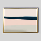 Whispers of the Shoreline – blue abstract canvas wall art print by Aspire Prints