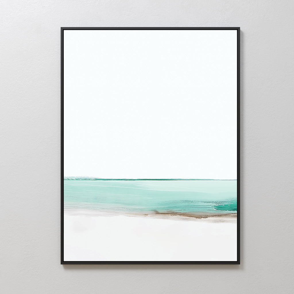 Whispers of the Tide – blue coastal canvas wall art print by Aspire Prints