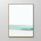 Whispers of the Tide – blue coastal canvas wall art print by Aspire Prints