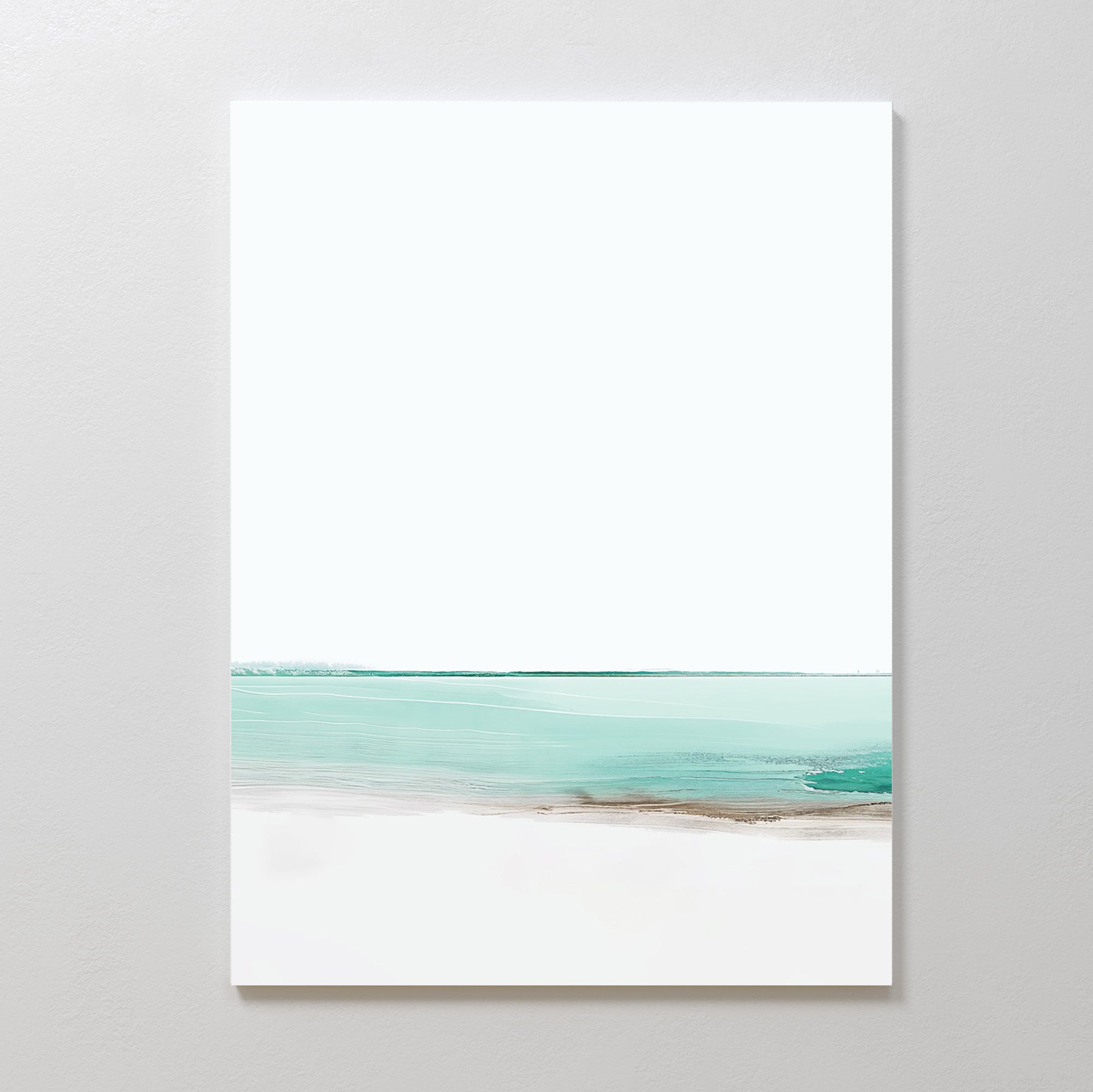 Whispers of the Tide – blue coastal canvas wall art print by Aspire Prints