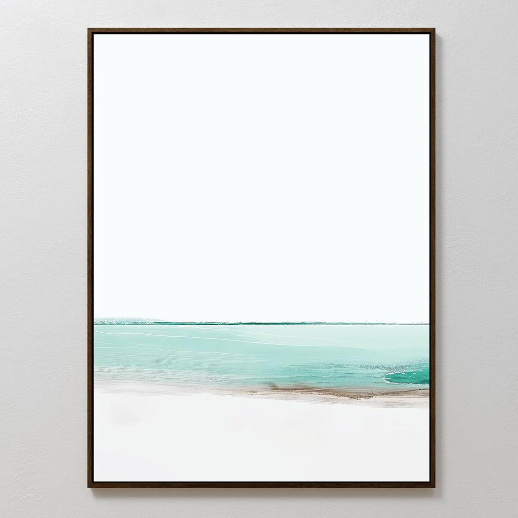 Whispers of the Tide – blue coastal canvas wall art print by Aspire Prints