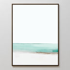 Whispers of the Tide – blue coastal canvas wall art print by Aspire Prints