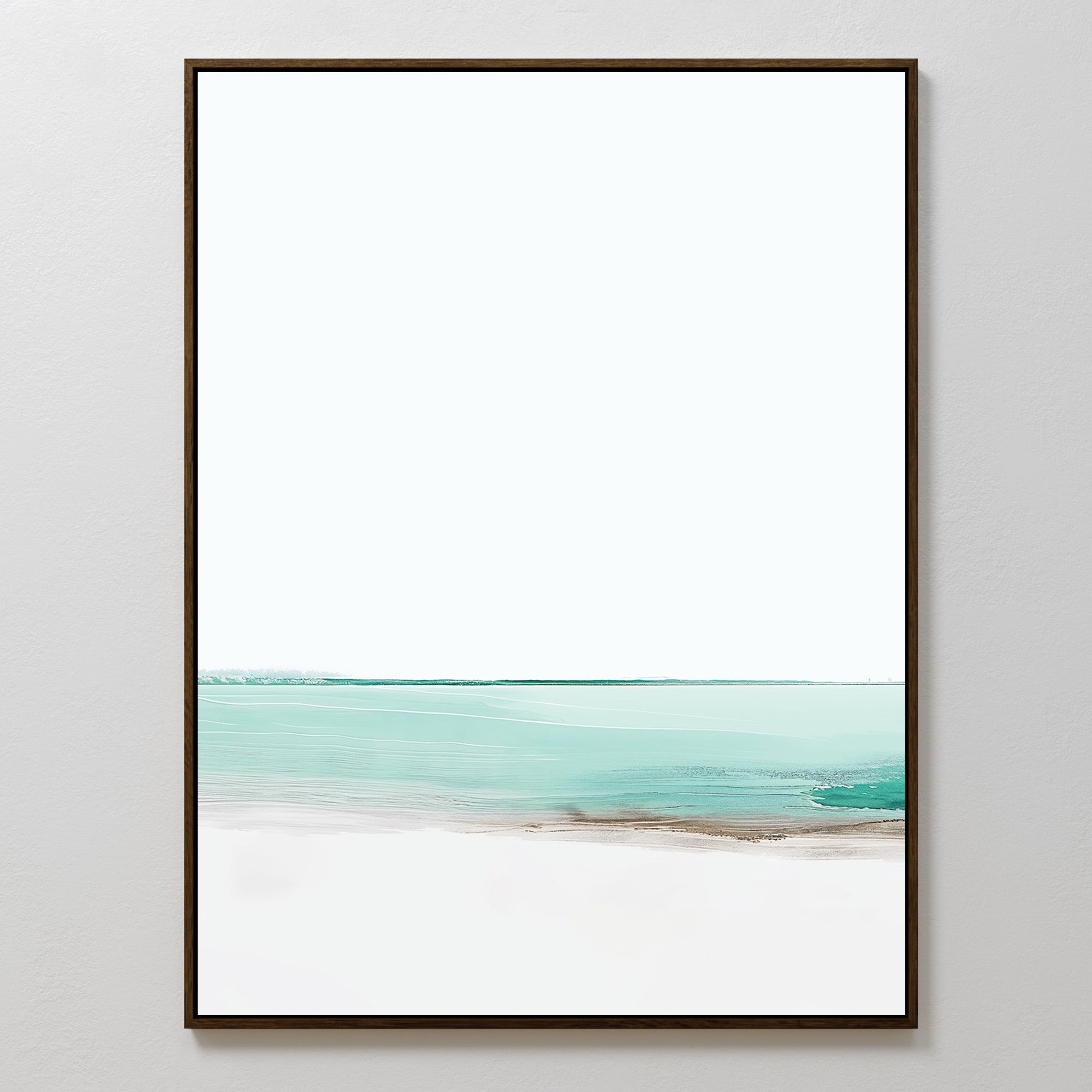 Whispers of the Tide – blue coastal canvas wall art print by Aspire Prints