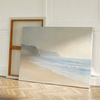 Whispers of the Tide – beige and white vintage canvas wall art print by Aspire Prints