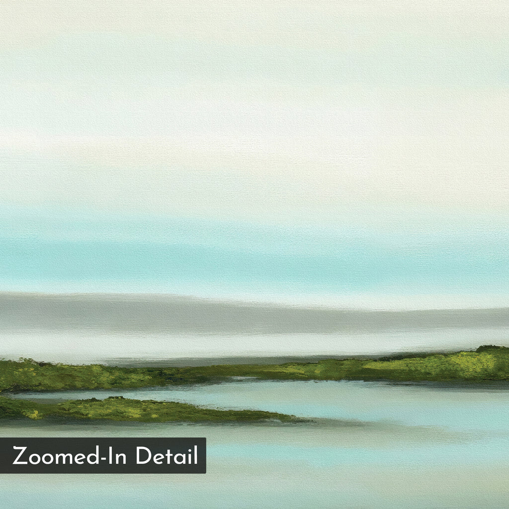 Whispers of the Tidewater – green coastal canvas wall art print by Aspire Prints