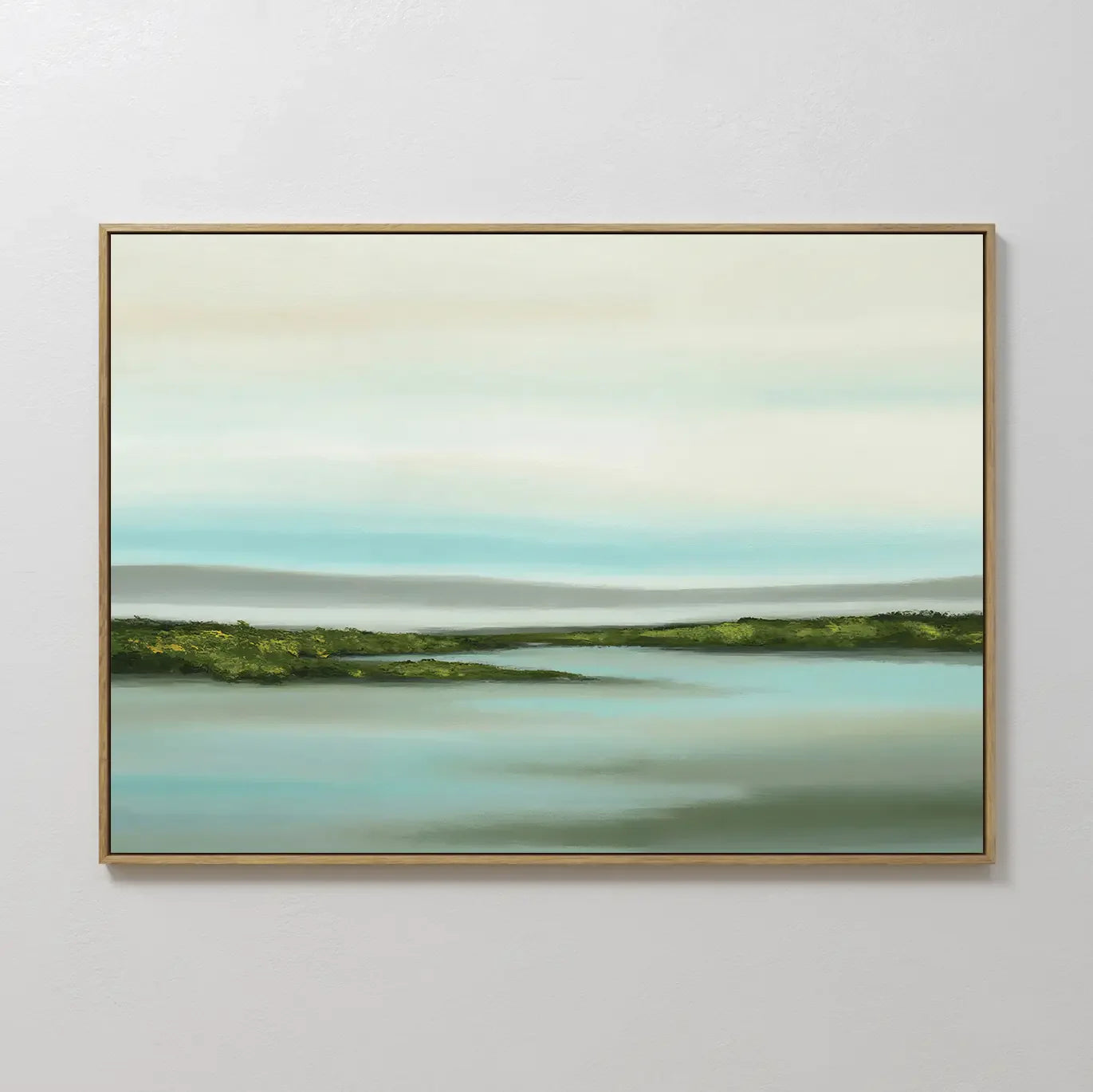 Whispers of the Tidewater – green coastal canvas wall art print by Aspire Prints