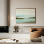 Whispers of the Tidewater – green coastal canvas wall art print by Aspire Prints