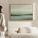 Whispers of the Tidewater – green coastal canvas wall art print by Aspire Prints