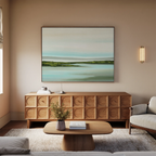 Whispers of the Tidewater – green coastal canvas wall art print by Aspire Prints