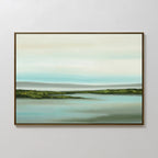 Whispers of the Tidewater – green coastal canvas wall art print by Aspire Prints