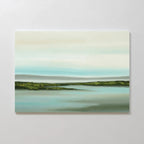 Whispers of the Tidewater – green coastal canvas wall art print by Aspire Prints