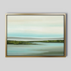 Whispers of the Tidewater – green coastal canvas wall art print by Aspire Prints