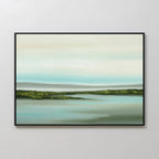 Whispers of the Tidewater – green coastal canvas wall art print by Aspire Prints