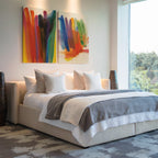 Chromatic Whispers Diptych – Set of 2 Canvas Prints set of 2 – neutral-toned abstract canvas wall art by Aspire Prints