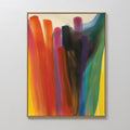 Chromatic Surge – multicolour abstract canvas wall art print by Aspire Prints