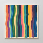 Chromatic Currents – multicolour abstract canvas wall art print by Aspire Prints
