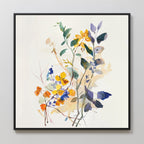 Whispers of the Wildwood Canvas Print – multicolour botanical canvas wall art print by Aspire Prints