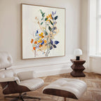 Whispers of the Wildwood Canvas Print – multicolour botanical canvas wall art print by Aspire Prints
