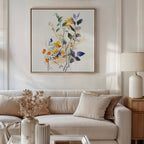 Whispers of the Wildwood Canvas Print – multicolour botanical canvas wall art print by Aspire Prints