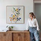 Whispers of the Wildwood Canvas Print – multicolour botanical canvas wall art print by Aspire Prints