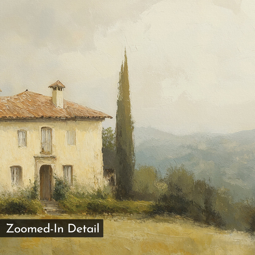 Whispers of Tuscany – green vintage canvas wall art print by Aspire Prints
