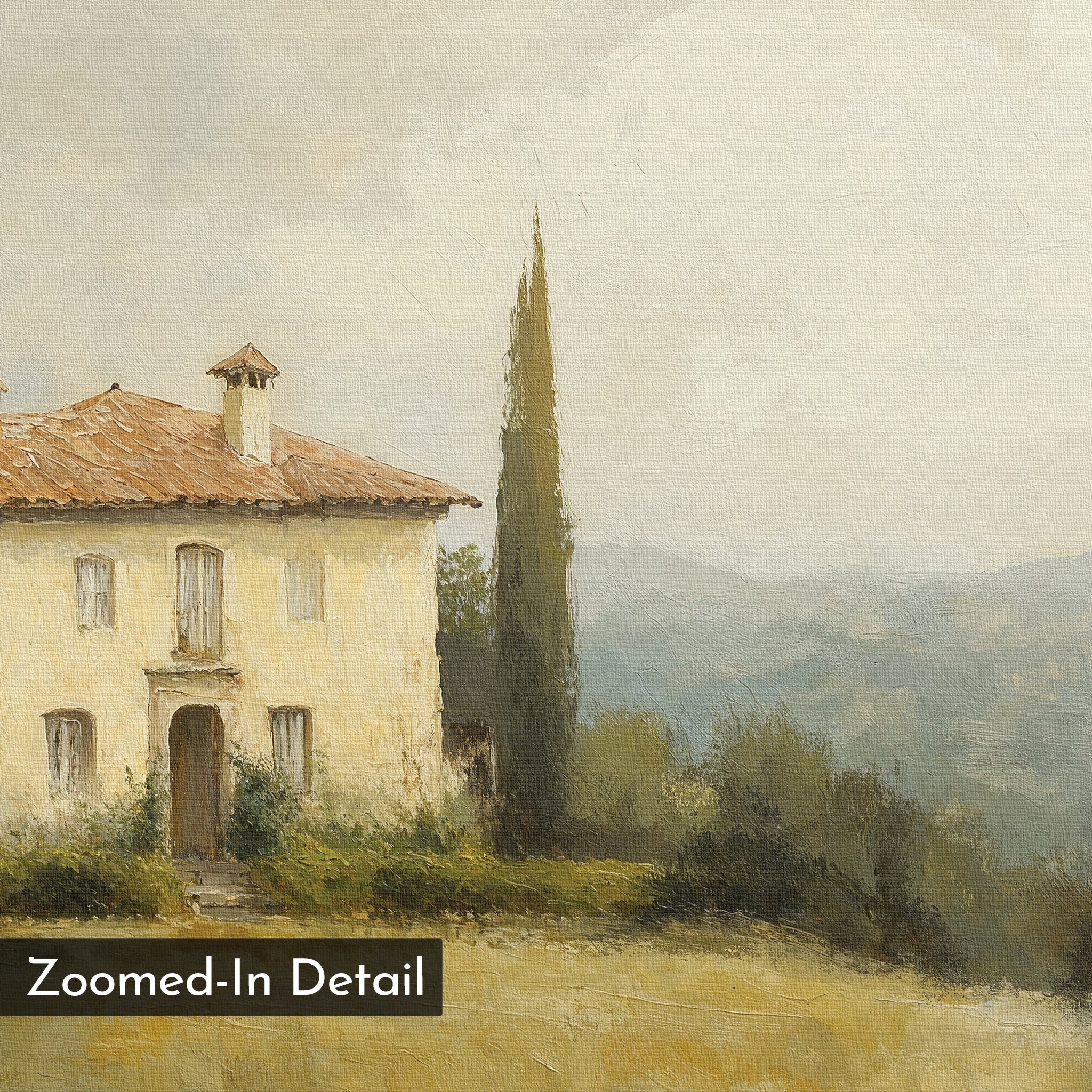 Whispers of Tuscany – green vintage canvas wall art print by Aspire Prints