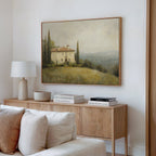 Whispers of Tuscany – green vintage canvas wall art print by Aspire Prints