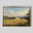 Whispers of the Golden Meadow Canvas Print – green vintage canvas wall art print by Aspire Prints