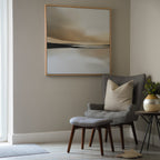 Whispers of the Dunes – beige and white landscape canvas wall art print by Aspire Prints