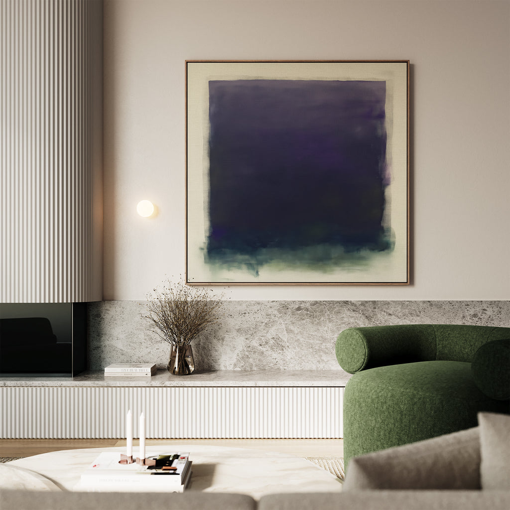 Midnight Veil – multicolour abstract canvas wall art print by Aspire Prints