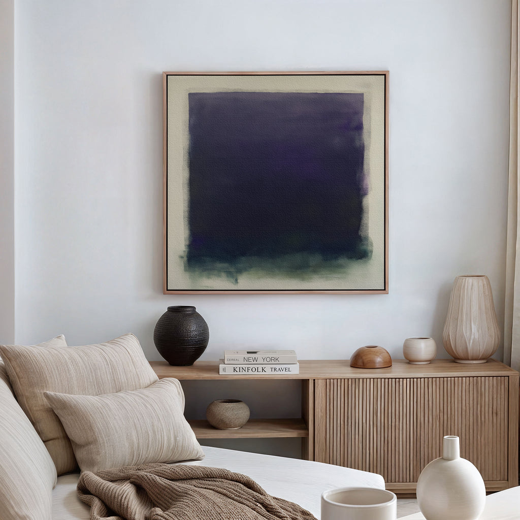 Midnight Veil – multicolour abstract canvas wall art print by Aspire Prints