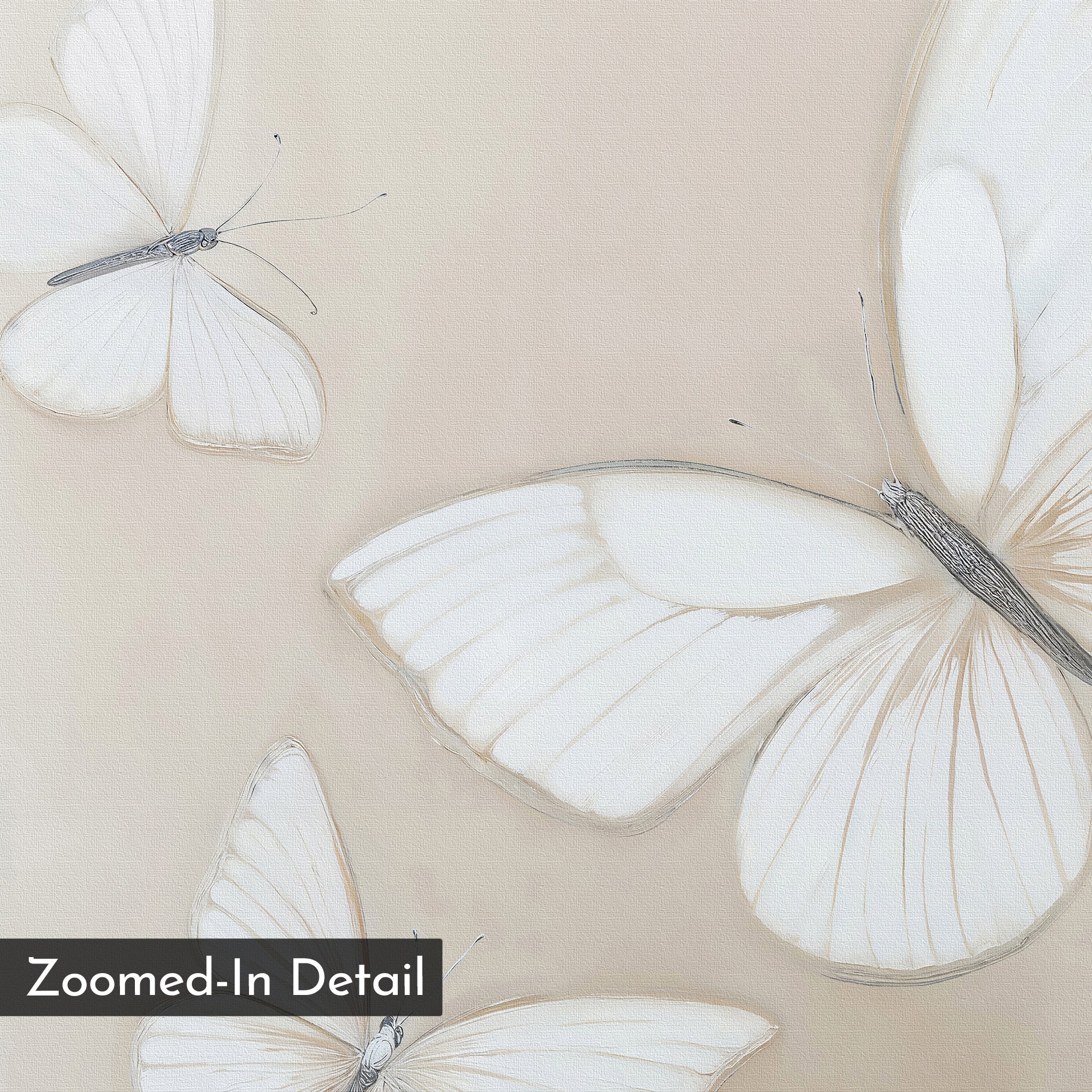Whisper of Wings Canvas Print – neutral-toned wildlife canvas wall art print by Aspire Prints