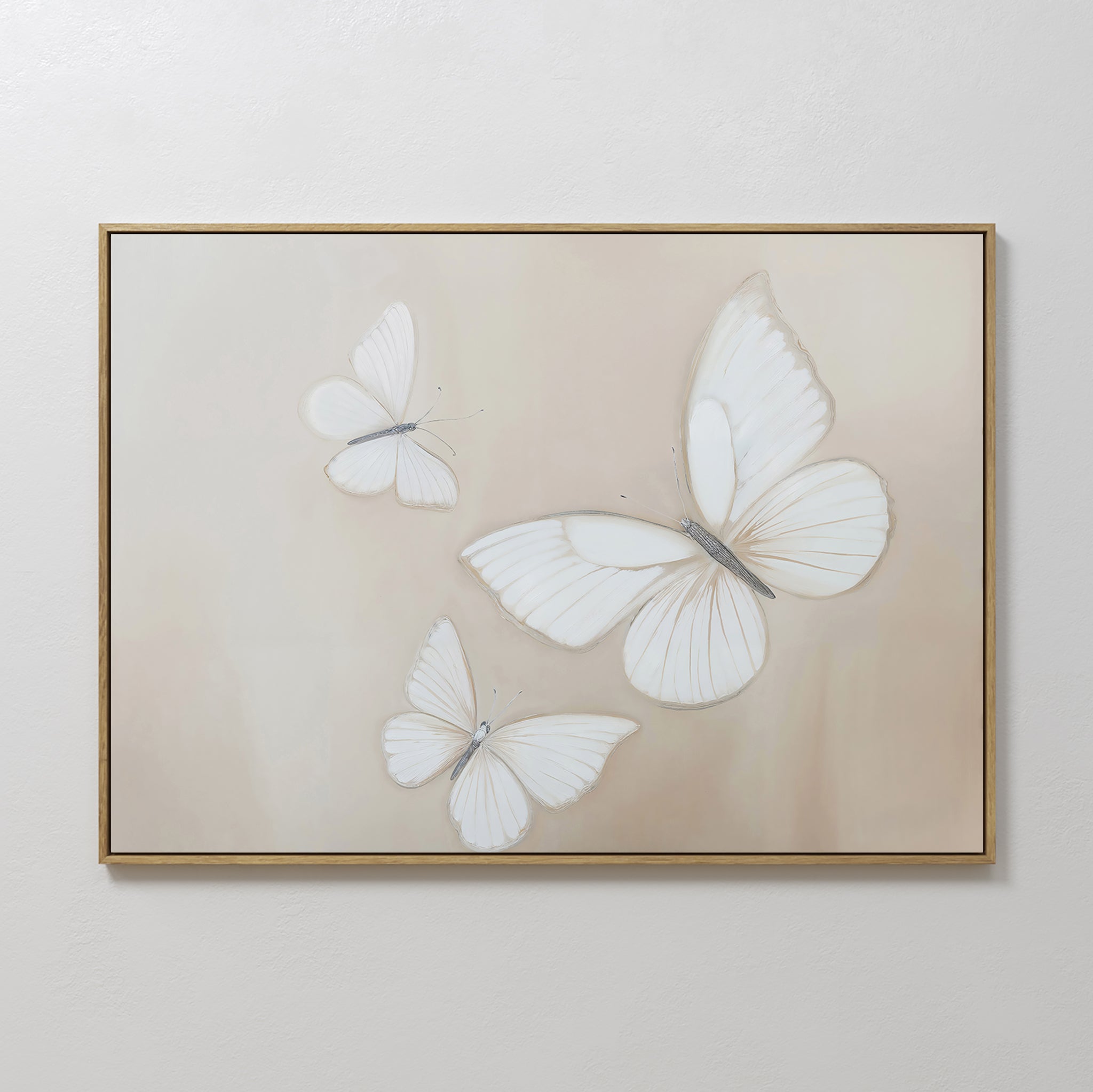 Whisper of Wings Canvas Print – neutral-toned wildlife canvas wall art print by Aspire Prints