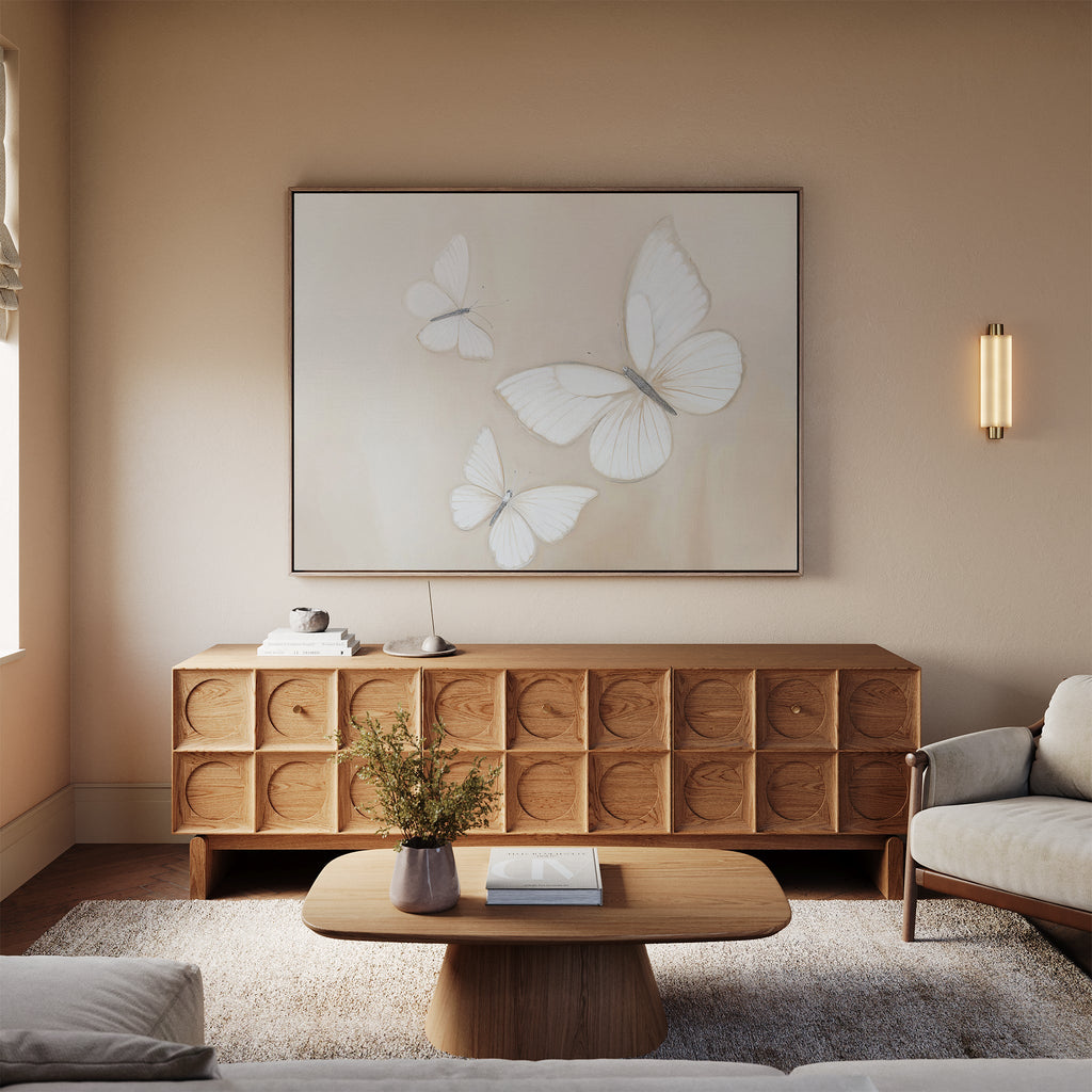 Whisper of Wings Canvas Print – neutral-toned wildlife canvas wall art print by Aspire Prints