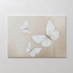 Whisper of Wings Canvas Print – neutral-toned wildlife canvas wall art print by Aspire Prints