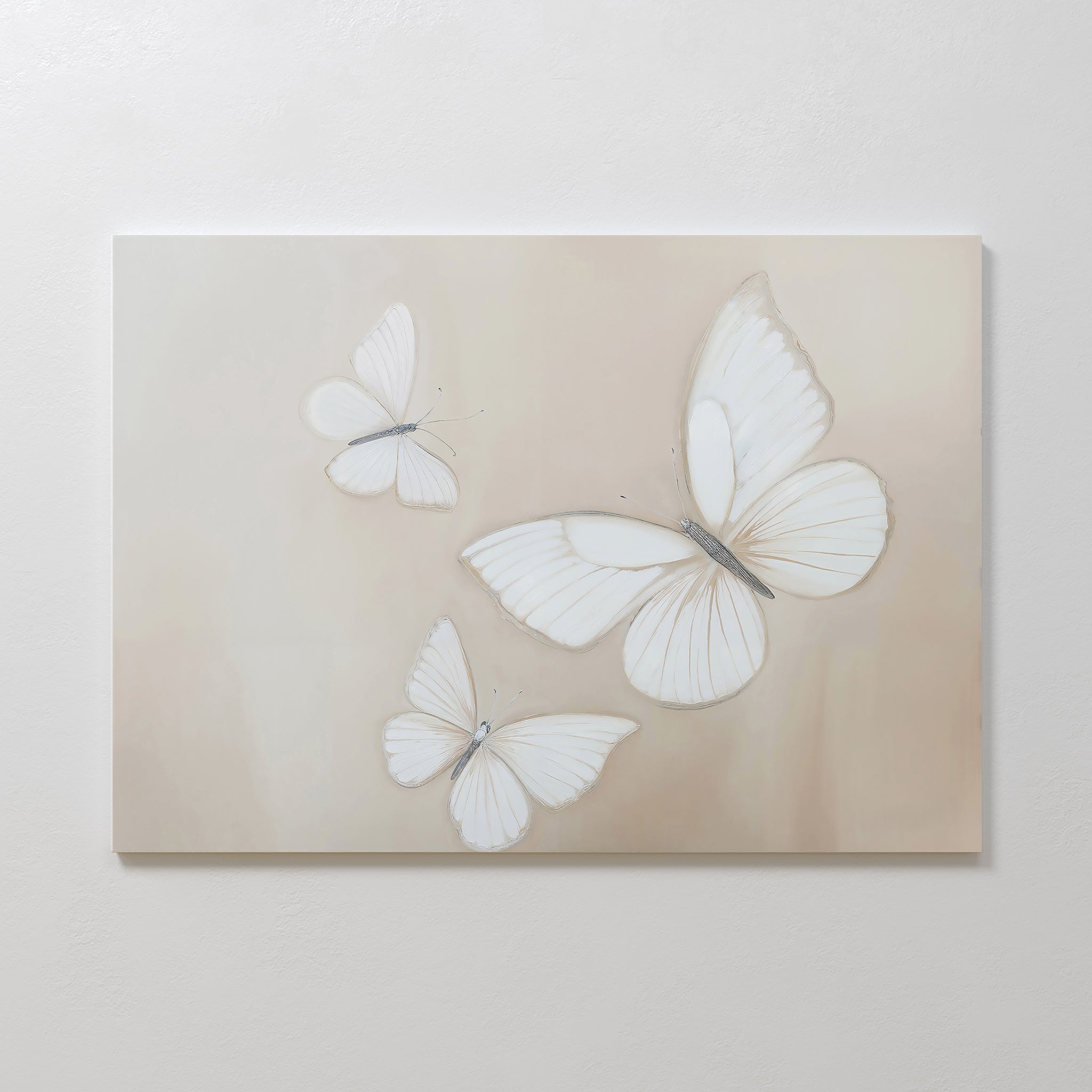 Whisper of Wings Canvas Print – neutral-toned wildlife canvas wall art print by Aspire Prints