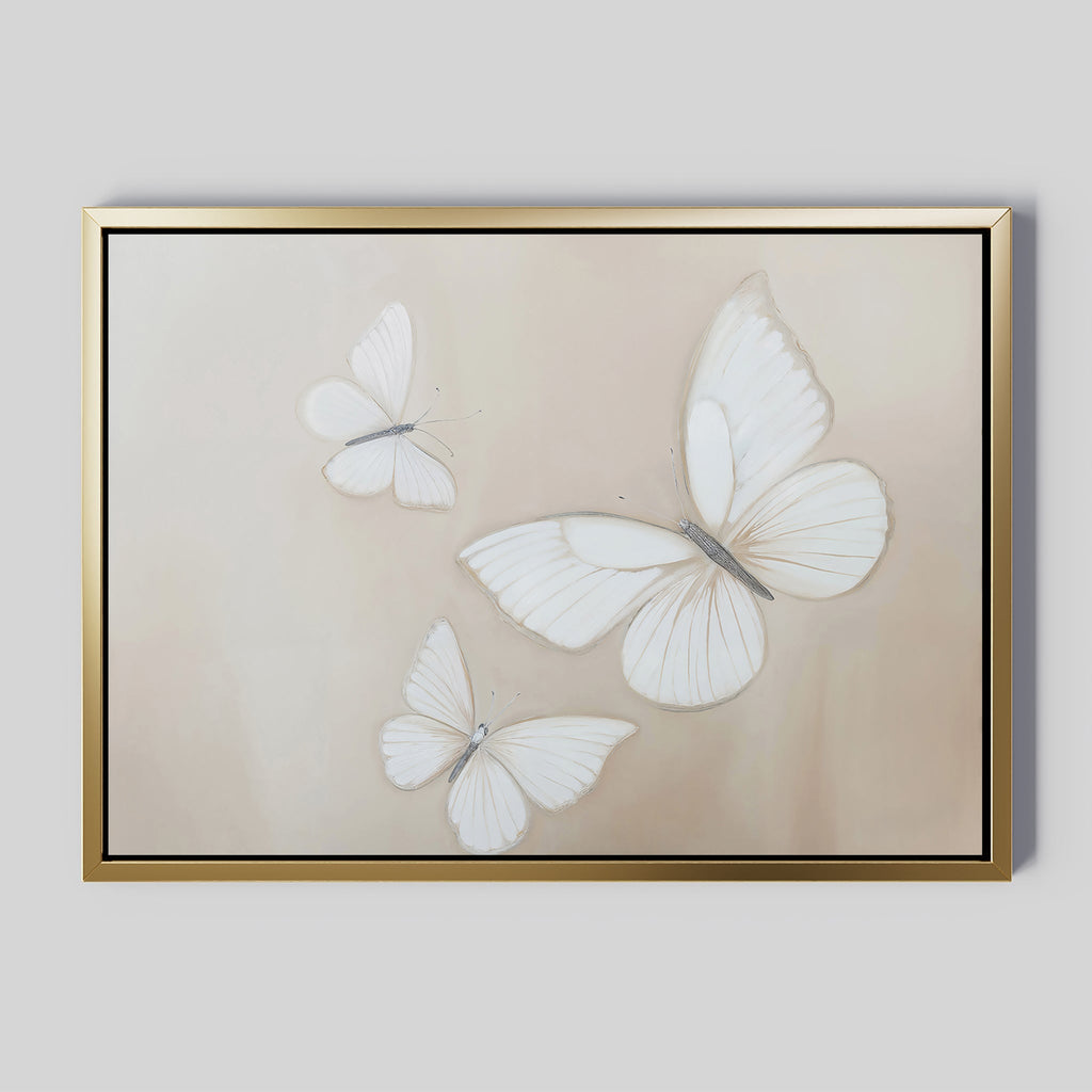 Whisper of Wings Canvas Print – neutral-toned wildlife canvas wall art print by Aspire Prints