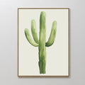 Sunlit Sentinel – green botanical canvas wall art print by Aspire Prints